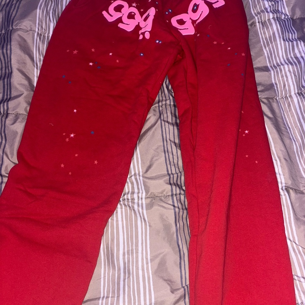 Red Angel “555” Sp5der Sweatpants